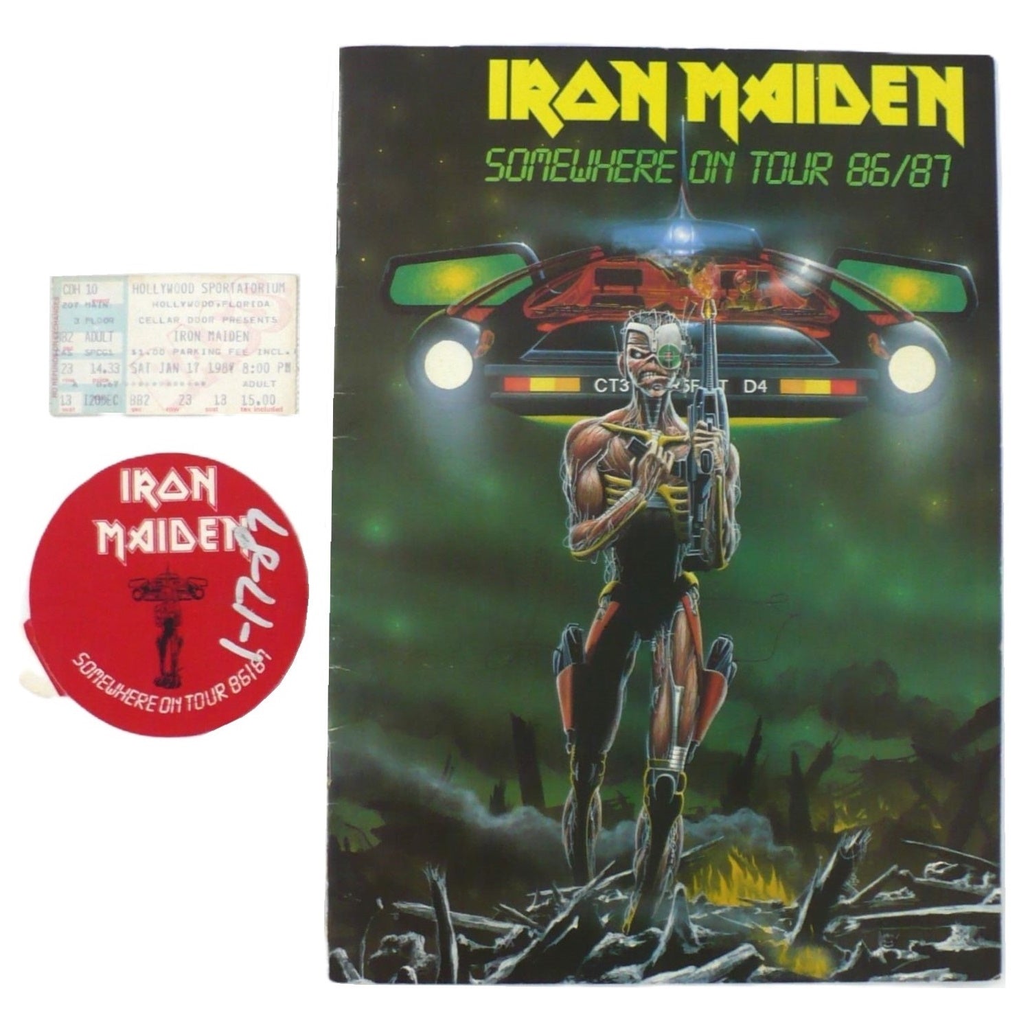 IRON MAIDEN 1986 ポスター Somewhere in Time Somewhere in Time Iron Maiden Poster - Etsy