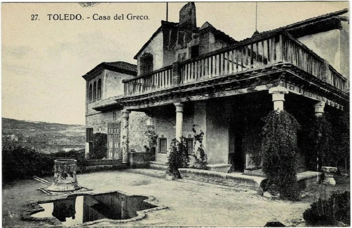 1909 Casa del Greco” Toledo, Spain, antique postcard.