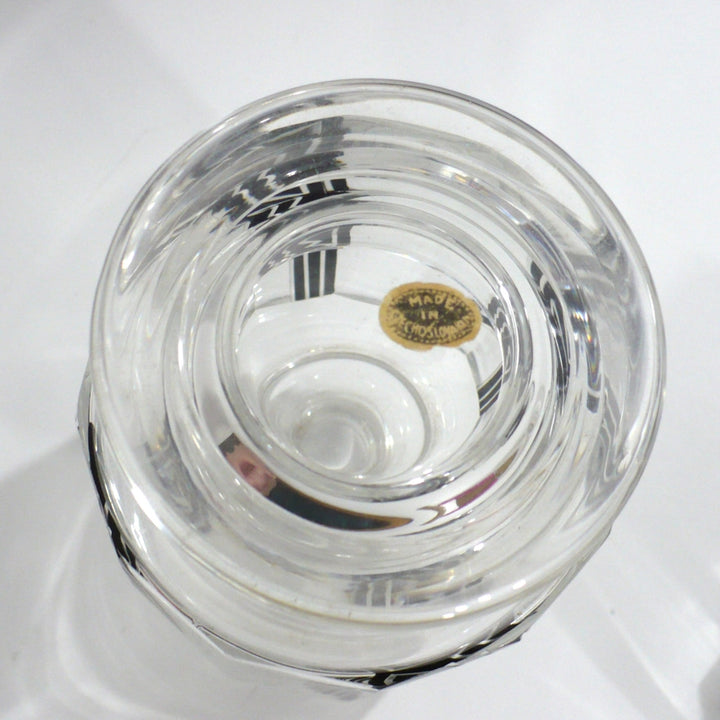 1930s Vintage Black Art Deco Palda Cologne Decanter.