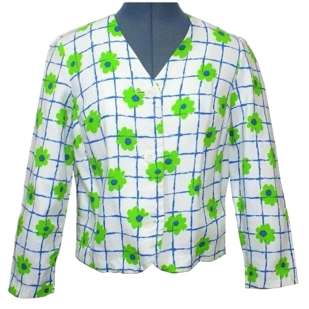 1970 Vintage Flower Power Skirt Suit.