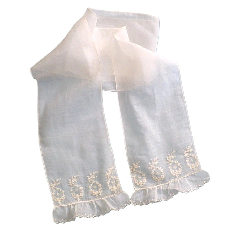 Victorian Ruffled Scarf or Lappet.