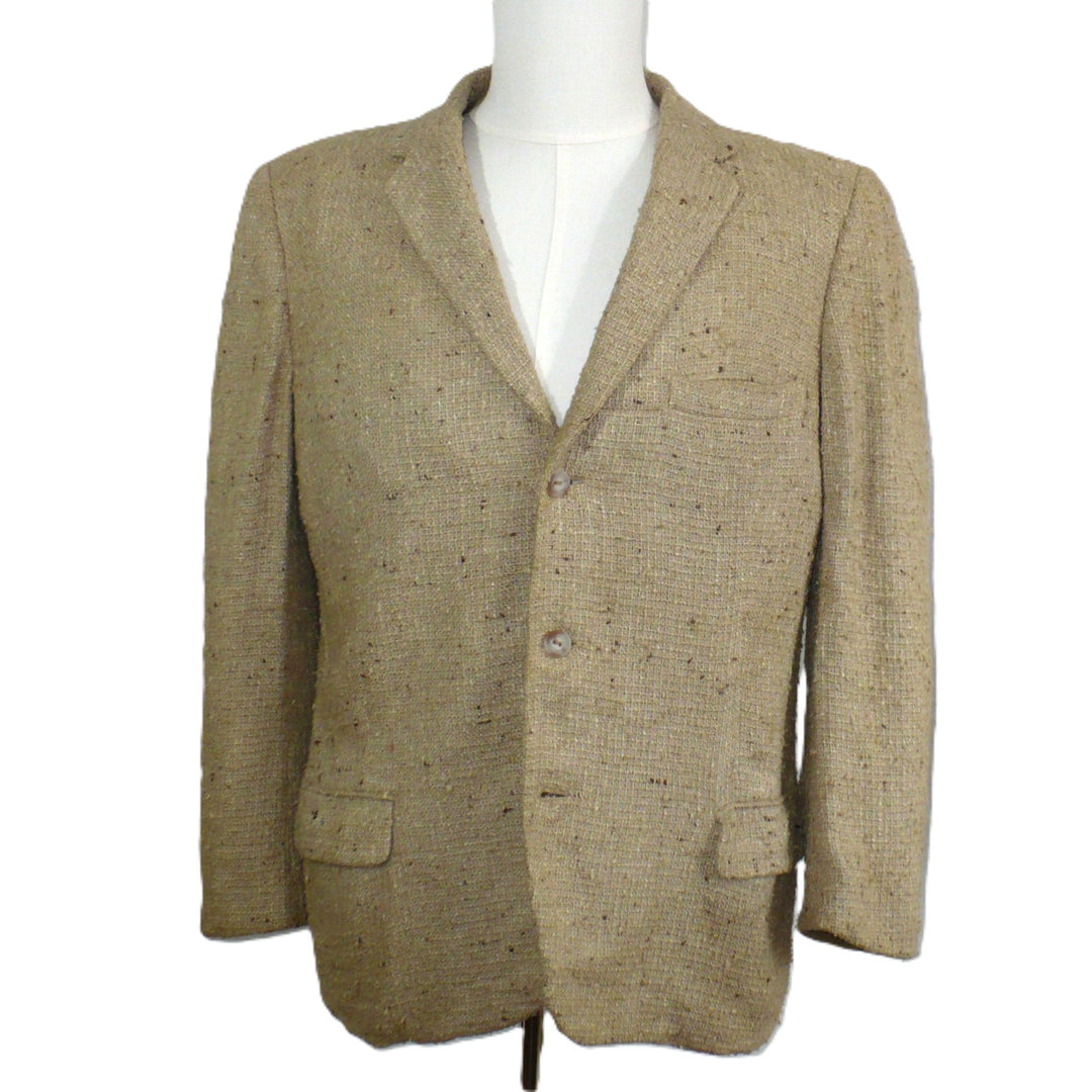 1950s Vintage Oxford University Tussah Silk Sport Coat.