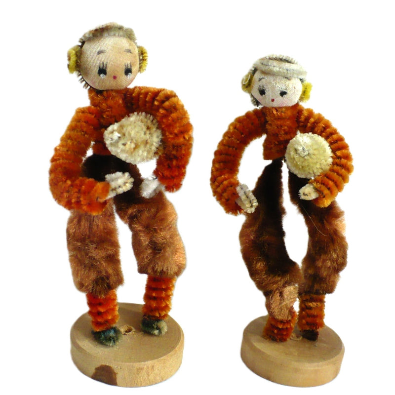 Pipe cleaner dolls.