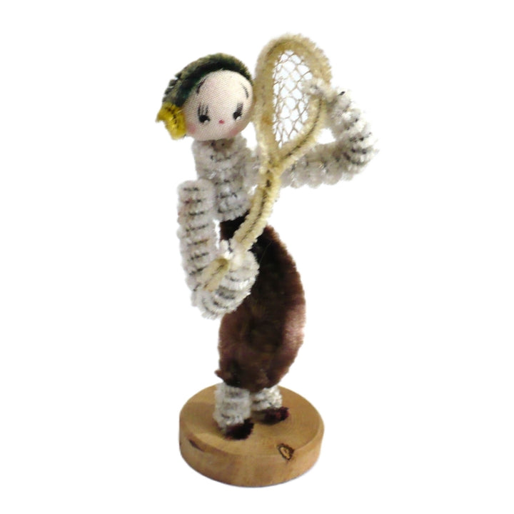 1950s Japan Tennis Player Pipe Cleaner Doll – Vintage Chenille Bendy .Figure