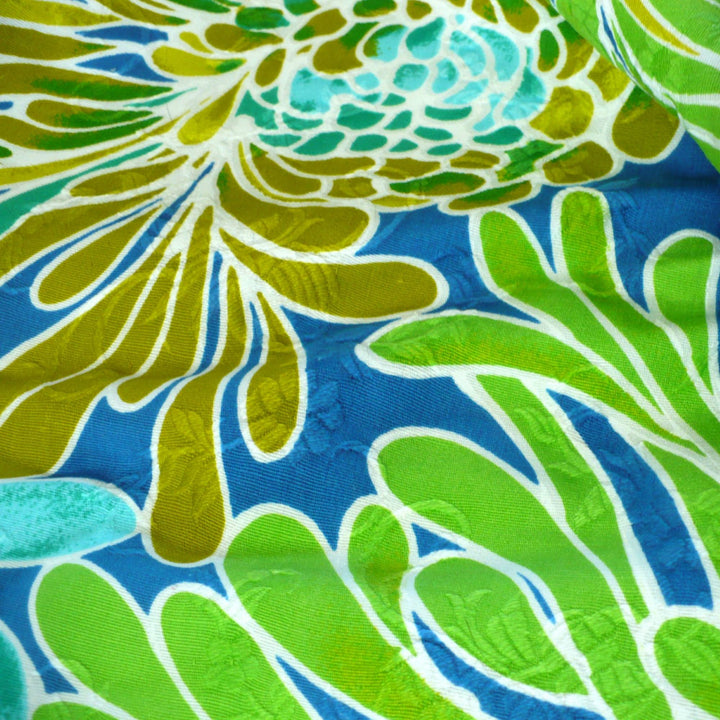 ca. 1960 Vintage VHY Hawaiian Textiles Floral Cotton Fabric.
