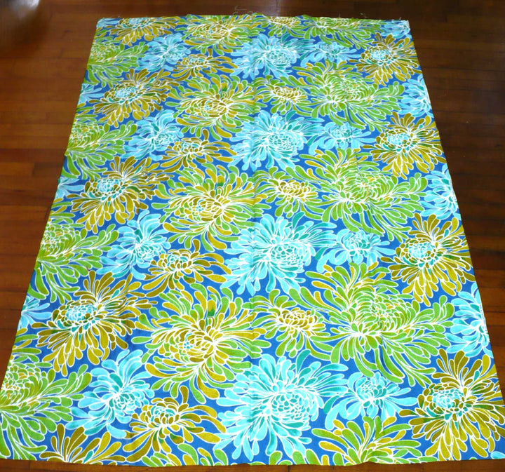 ca. 1960 Vintage VHY Hawaiian Textiles Floral Cotton Fabric.