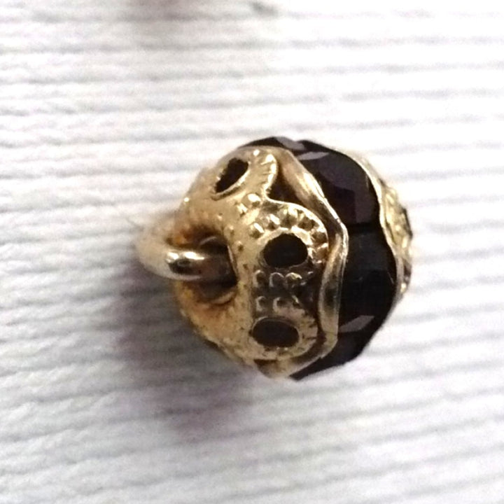 Vintage tie tack with chain and bar.