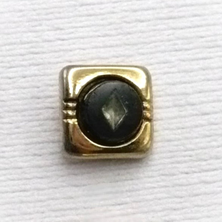 Vintage mourning  tie tack with chain and bar.