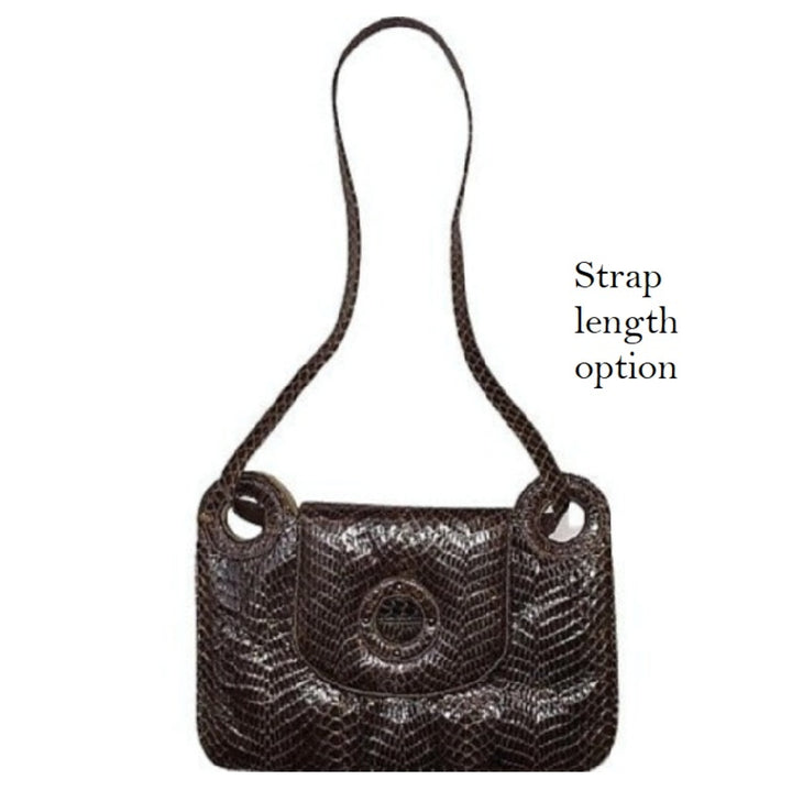 1970s Vintage  Luxury leather and Snakeskin Python Purse Handbag.