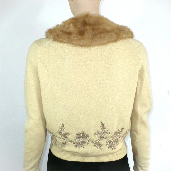 1950 Mink & Cashmere Cardigan Medium