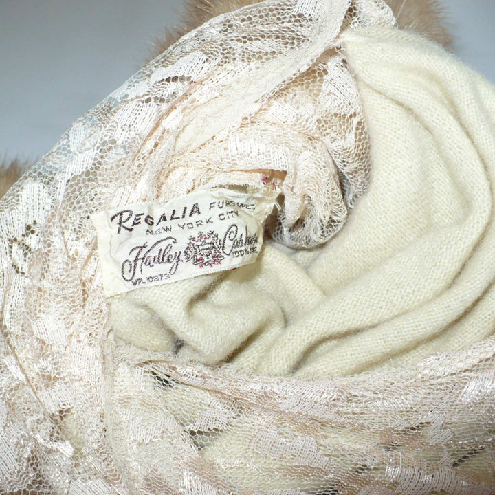 1950 Mink & Cashmere Cardigan Medium