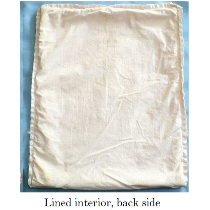 1920s pink satin dainty laundry bag.