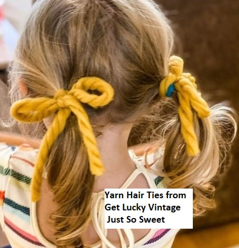 1970s Ten Pairs Yarn Hair Ties
