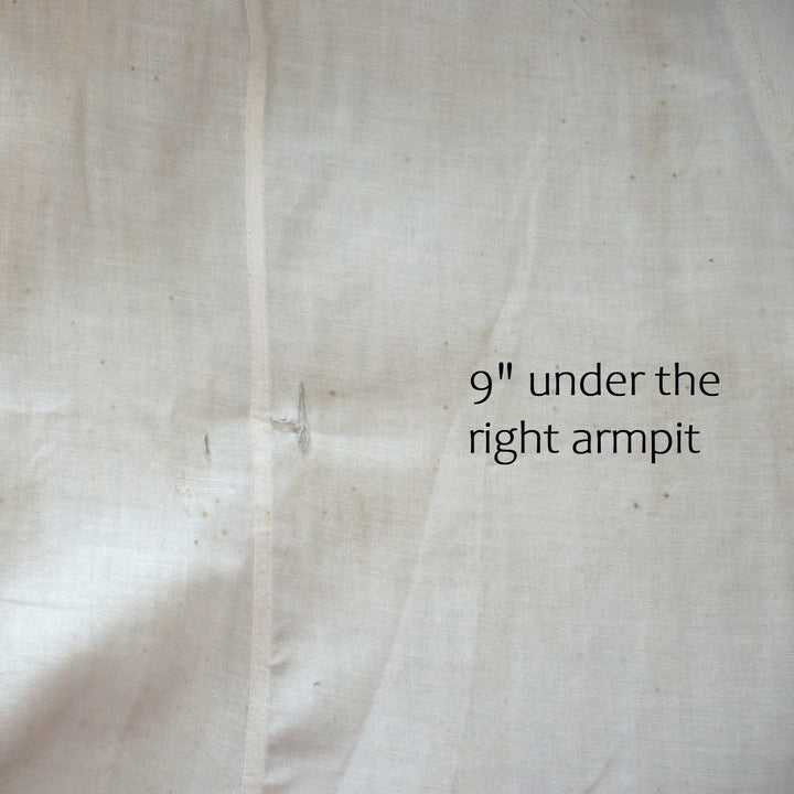 1925 Vintage Men's Fine Linen Flat Front Starched Bib Shirt .