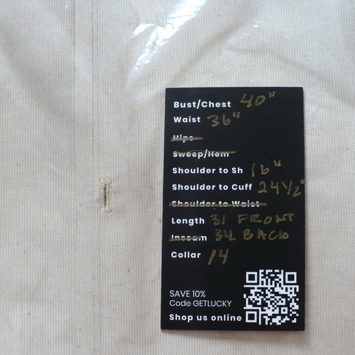 1925 Vintage Men's Fine Linen Flat Front Starched Bib Shirt .