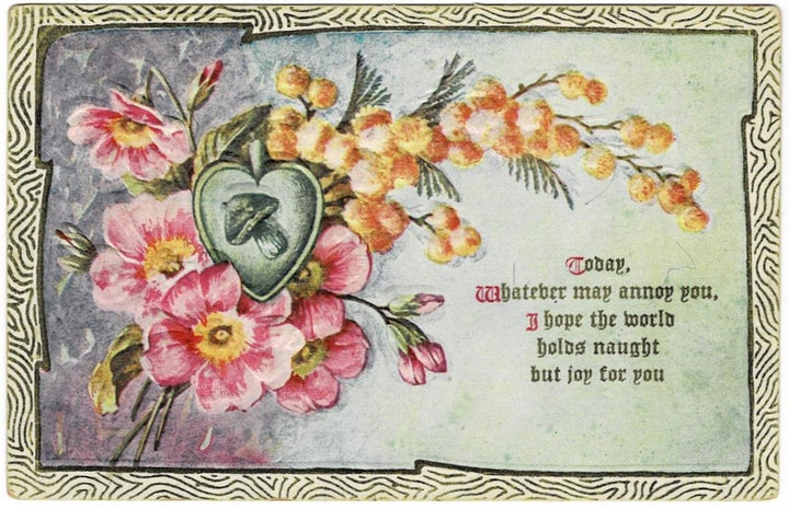 1912 Wanting the Best For You Vintage Greeting Postcard