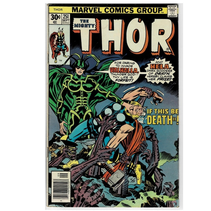 Thor Vol 1 251 To Hela and Back Marvel Comic 1976