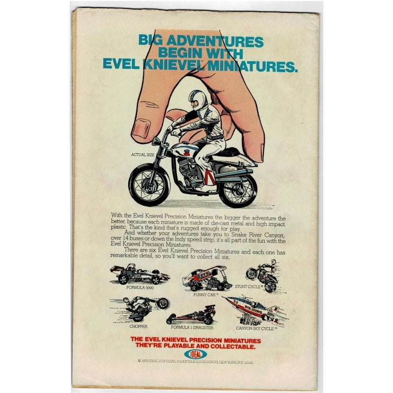 Back of comic book.