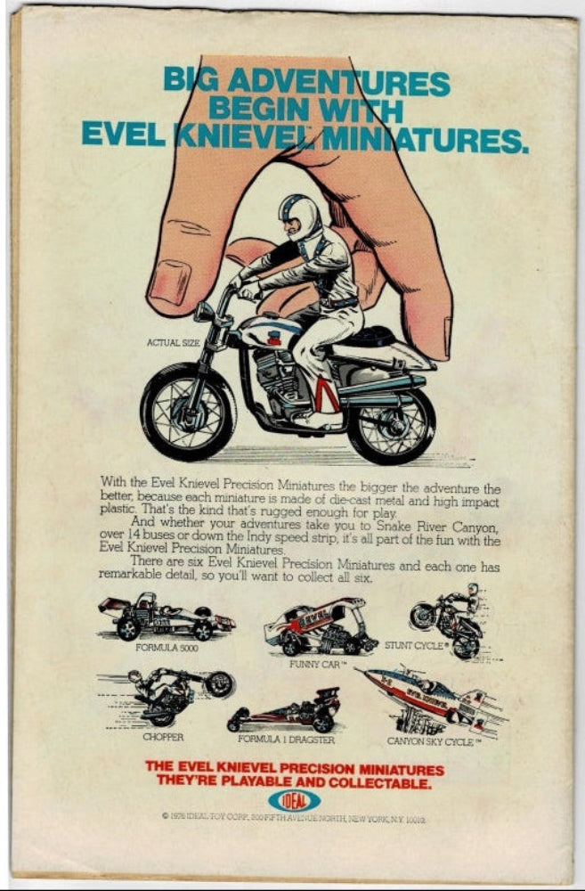 Back of comic book.