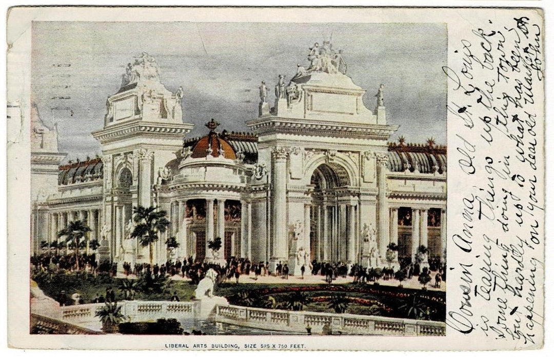 1904 World's Fair Liberal Arts Building St Louis MO Vintage Postcard