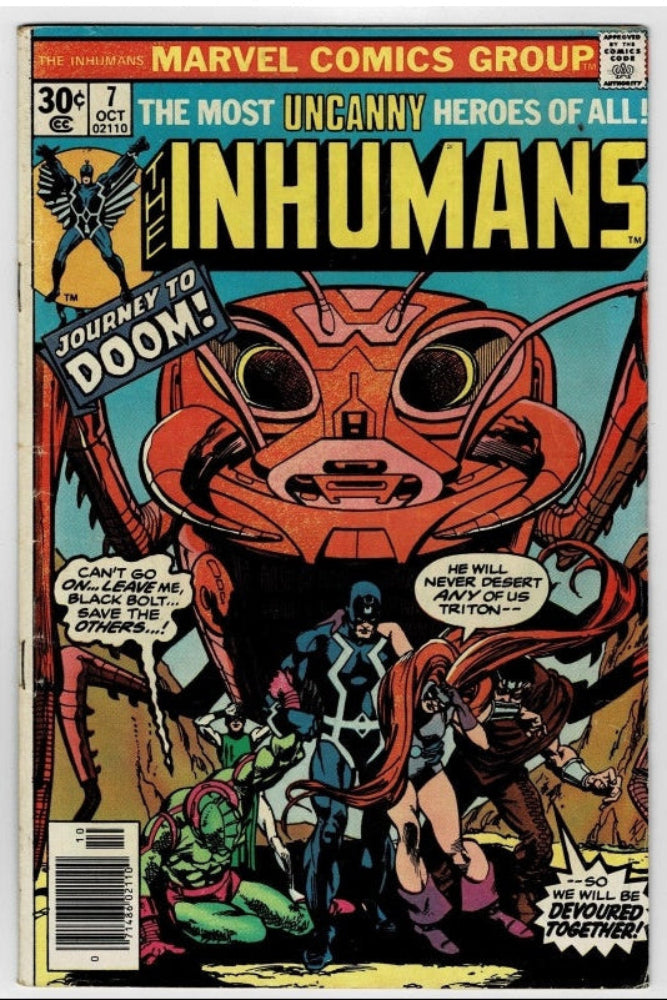 Inhumans #7 (1976) - "Trip To The Doom"