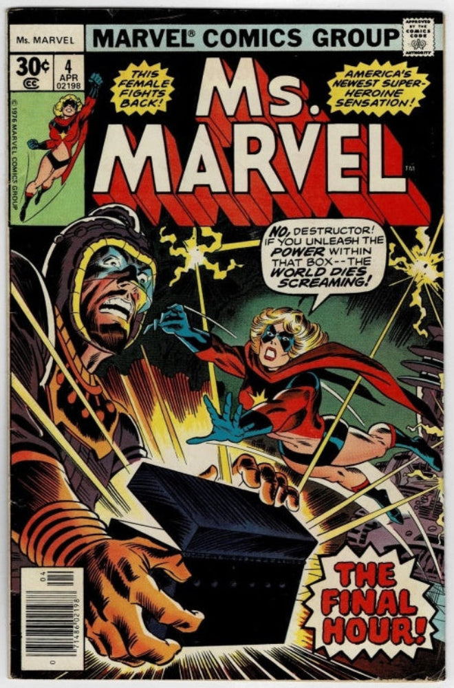 Ms. Marvel #4 (1977) - "Death Is The Doomsday Man"