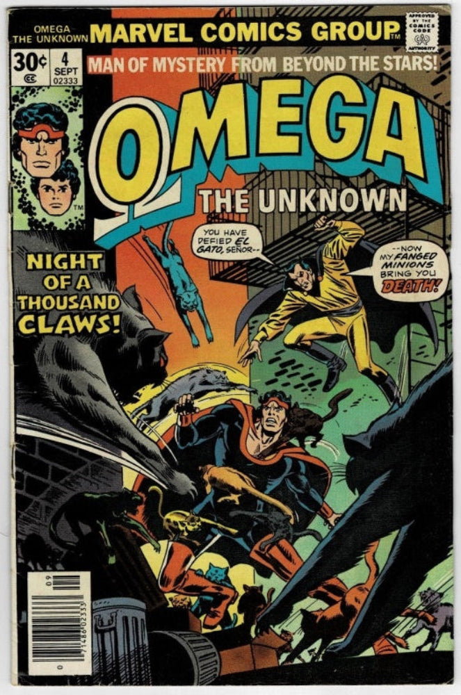 Omega The Unknown #4 (1976) - "Cats And Dogs"