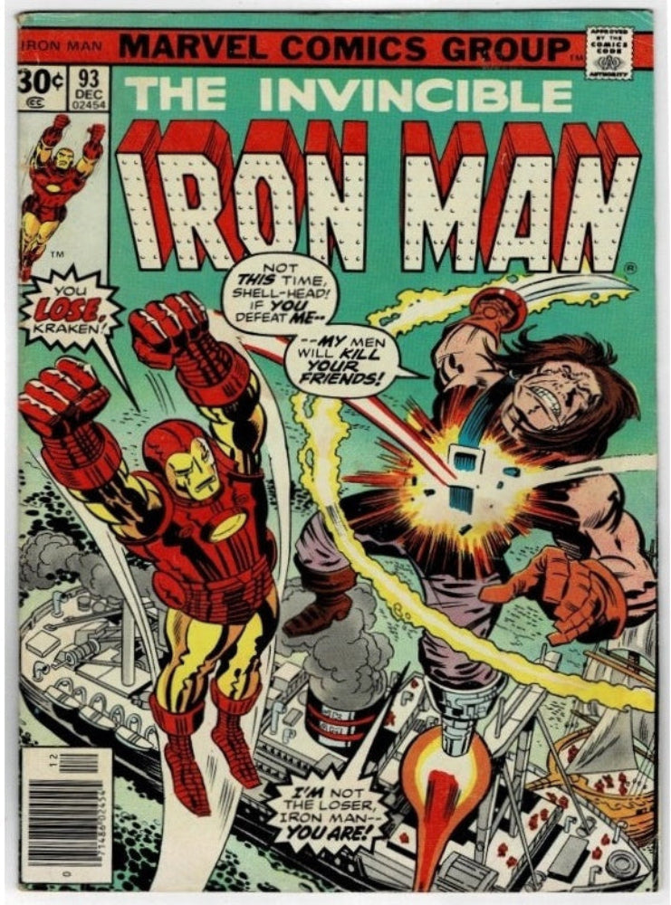 Iron Man #93 (1976) - "Kraken Kills"