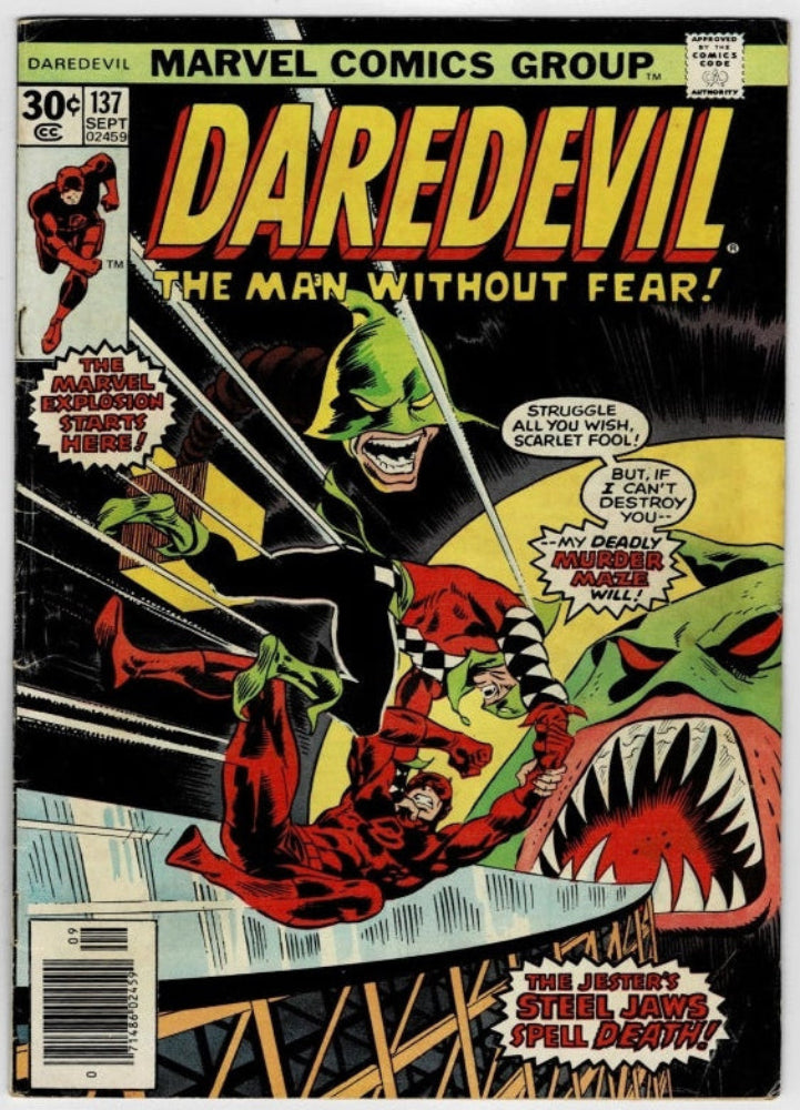 Daredevil #137 (1976) - "Murder Maze Strikes Twice!"
