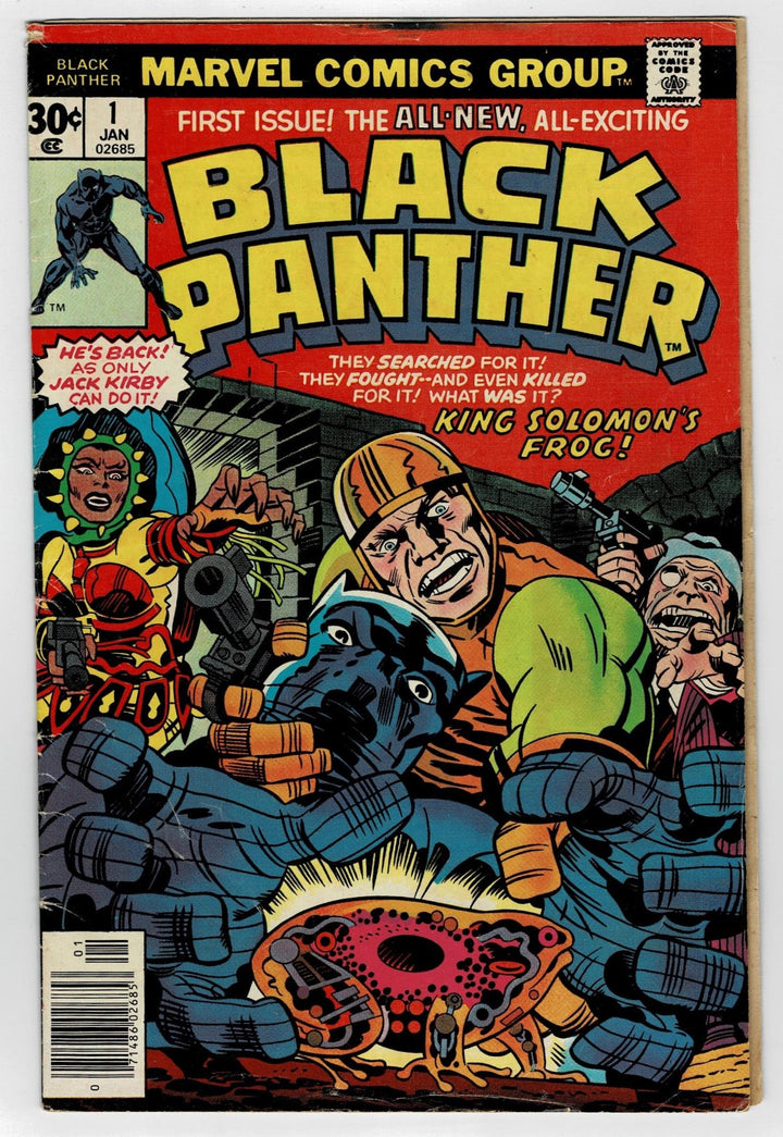 Black Panther 1 Vol 1 King Solomon's Frog Marvel Comic 1977