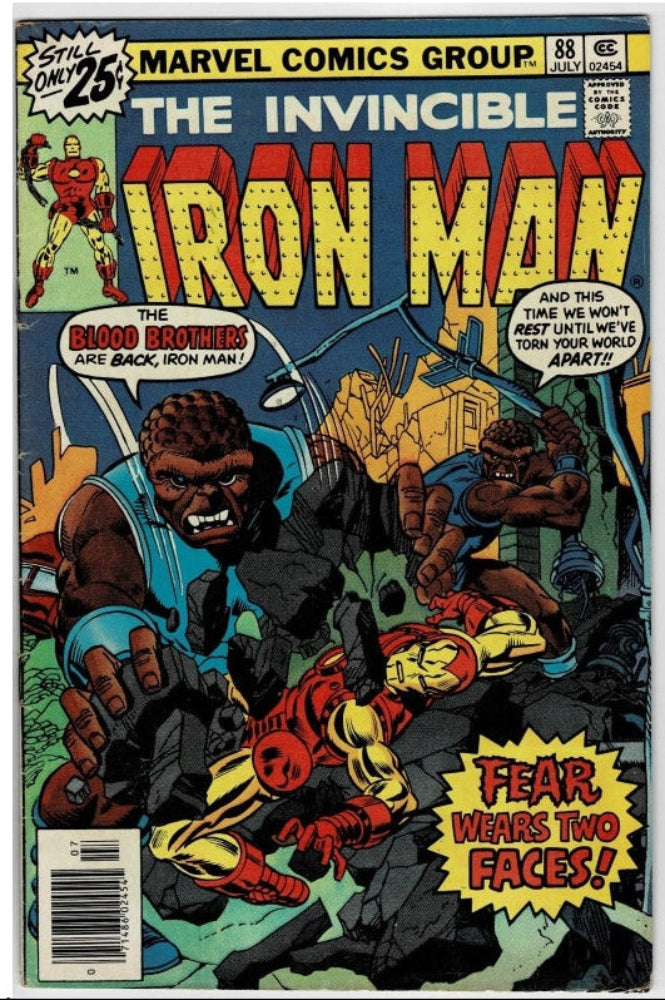 Iron Man #88 (1976) - "Fear Wears Two Faces!"