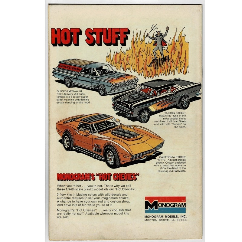 Back of comic book.