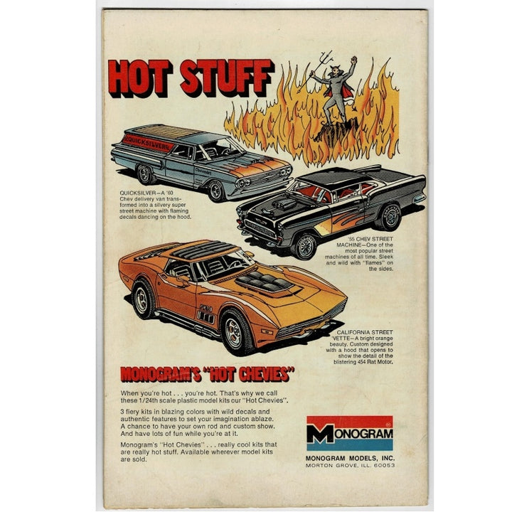 Back of comic book.