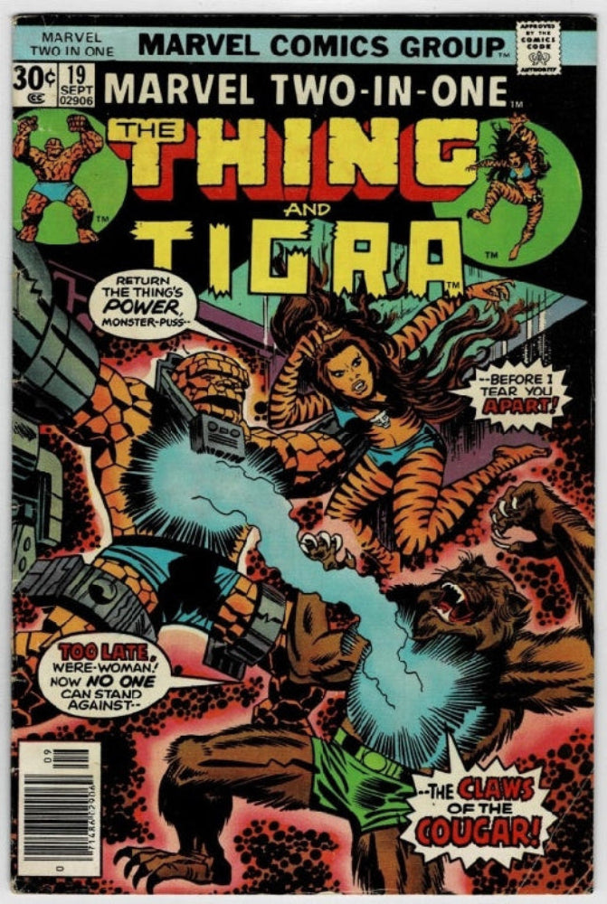The Thing & Tigra #19 (1976) - "Claws Of The Cougar!"