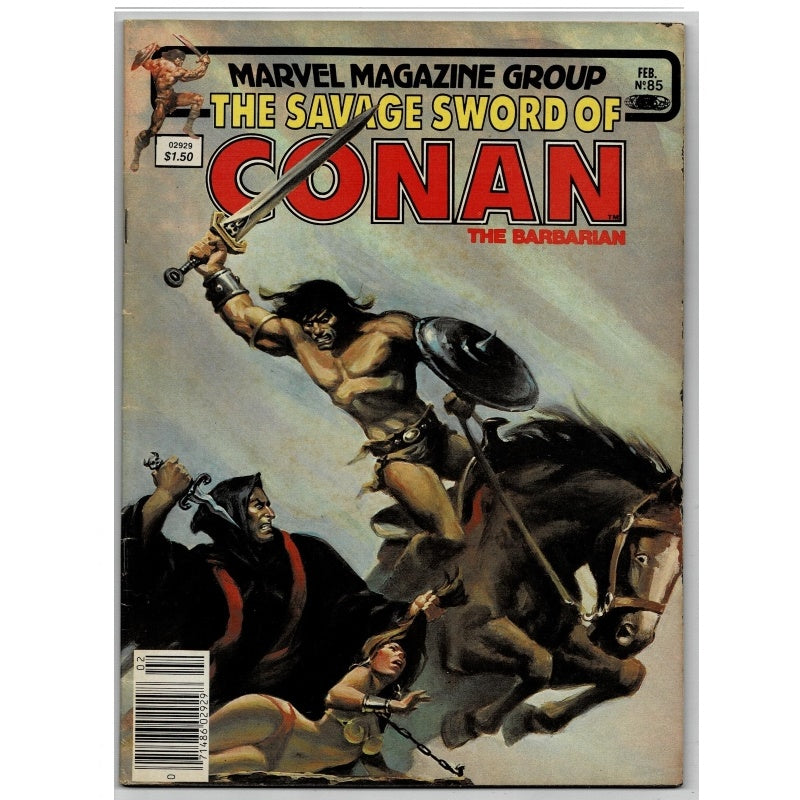 Savage Sword Conan 85 Daughter God King Marvel Comic Graphic Novel 1983