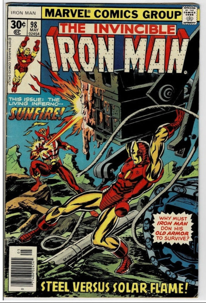 Iron Man #98 (1977) - "Sunfire Strikes Again!"