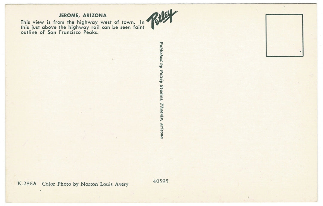 Arizona Vintage Postcard.