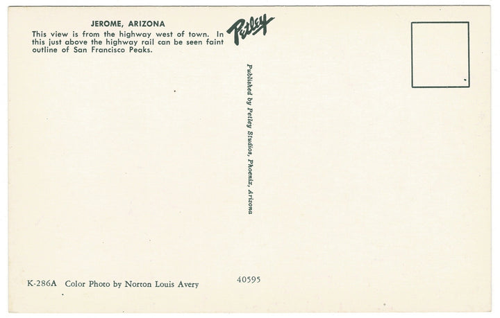 Arizona Vintage Postcard.