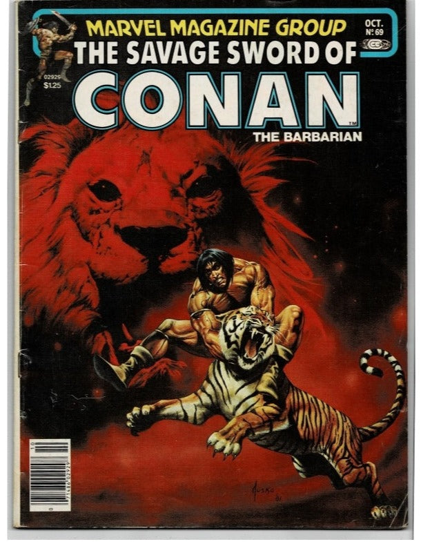 Savage Sword Conan 69 Eye of Sorcerer Marvel Graphic Novel 1981