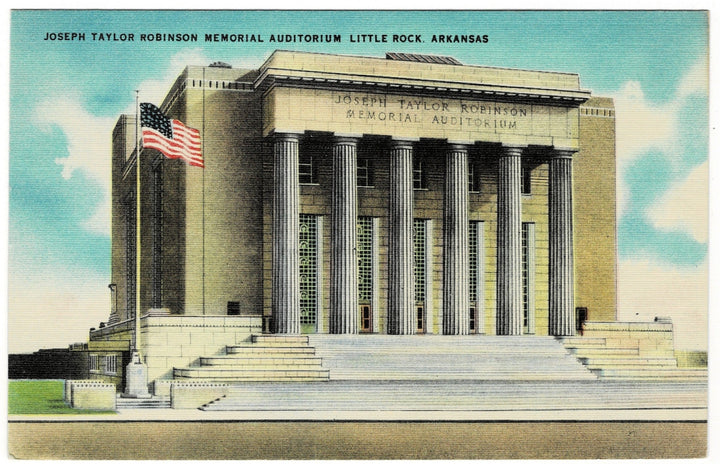 1940s Robinson Center Little Rock Arkansas Vintage Postcard.