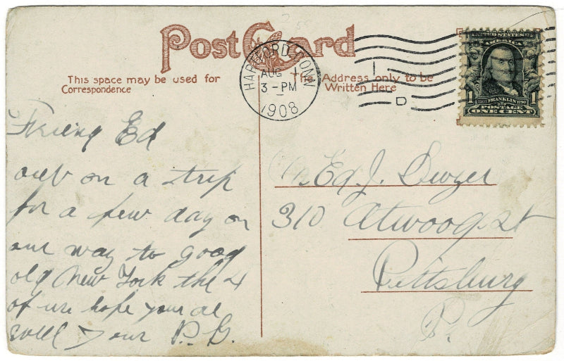 Back of postcard.