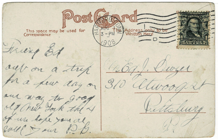 Back of postcard.