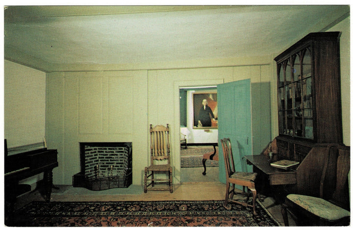 1960s Jonathon Trumbull House Lebanon Connecticut Vintage Postcard.