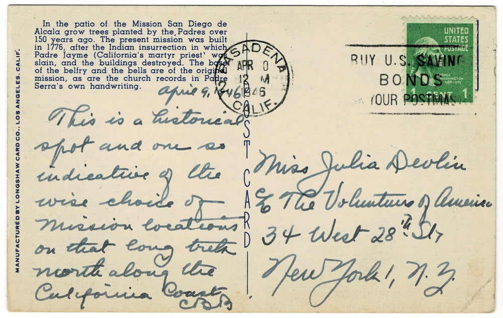 vintage postcard.