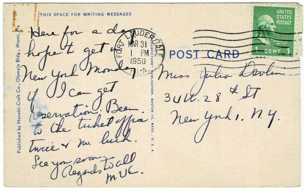 Vintage postcard.
