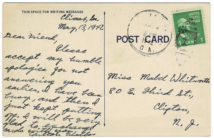 Vintage Postcard.