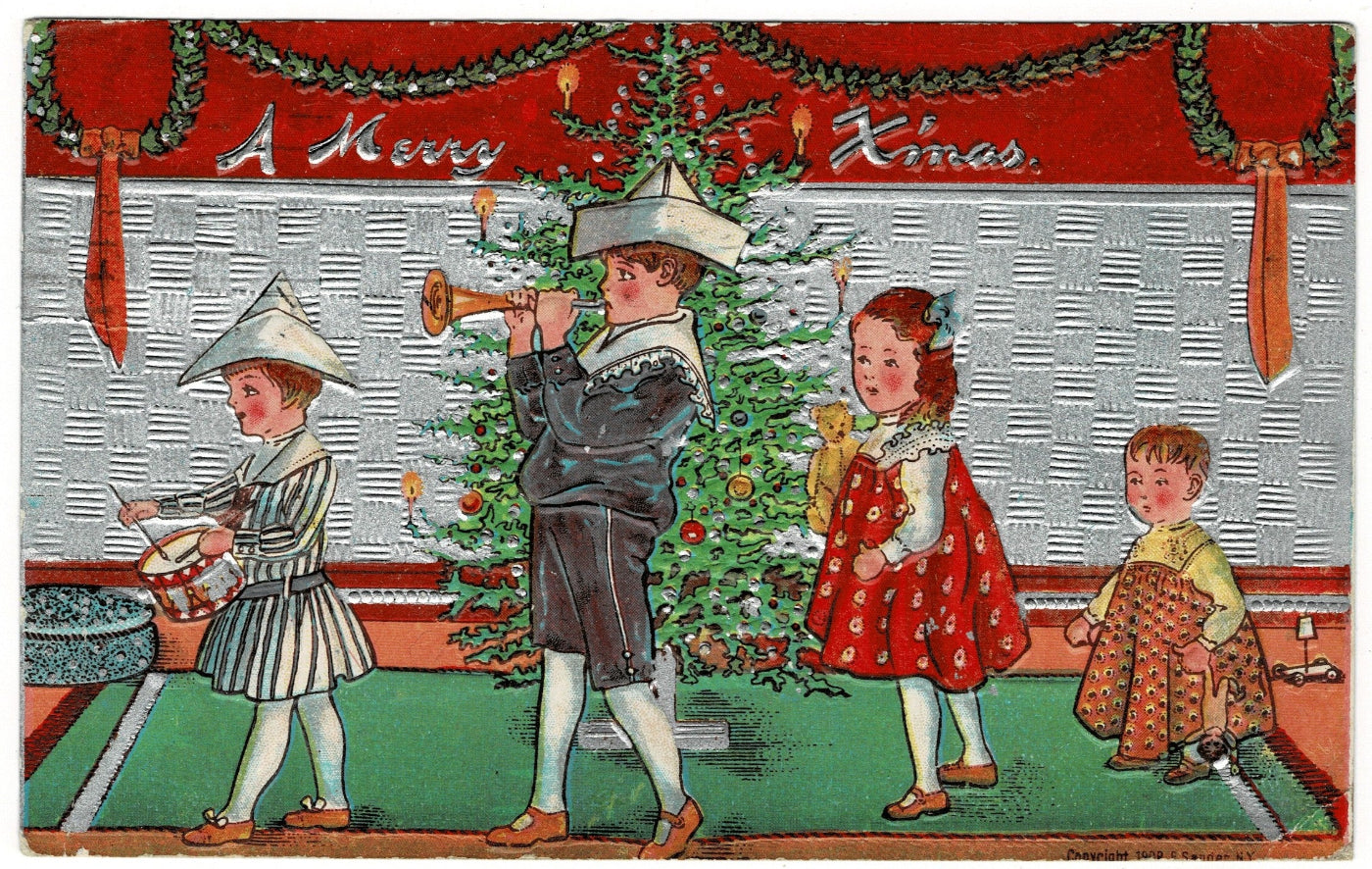Elegant Vintage Embossed Golden Age Postcards for Collectors and