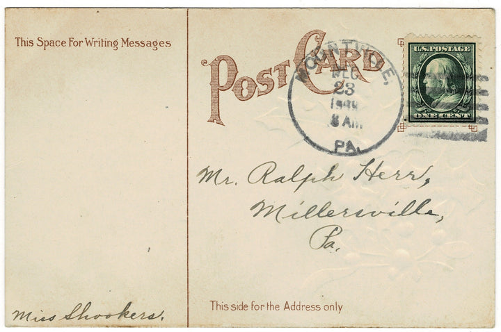 Vintage Christmas postcard.