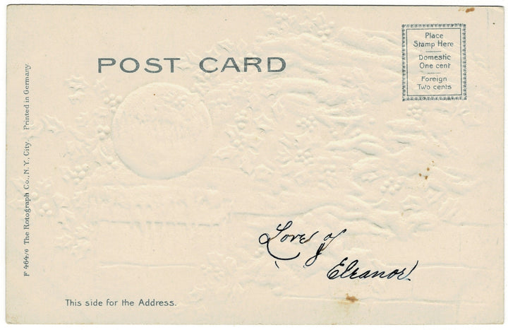 Vintage Christmas postcard.