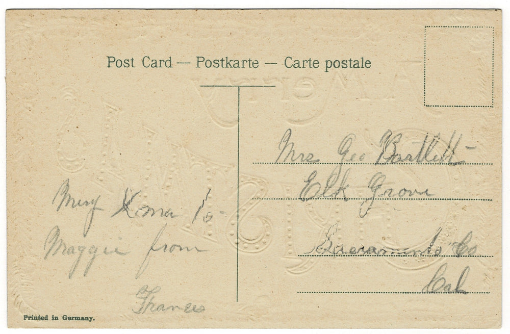 Vintage Christmas postcard.